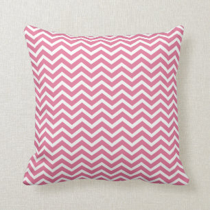 Dunkles rosa Zickzack Throw-Kissen Kissen