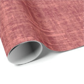 Dunkles Rosafarbenes Leinen Geschenkpapier (Rolleneckpunkt)