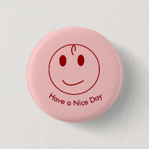 Dunkles rotes Gesicht Button