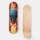Dunkles Schädelfeuer 3 Skateboard (Vorderseite)