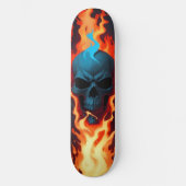 Dunkles Schädelfeuer 3 Skateboard (Vorderseite)
