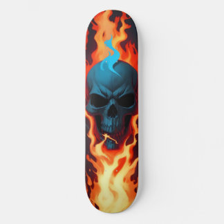 Dunkles Schädelfeuer 3 Skateboard