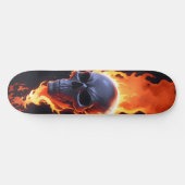 Dunkles Schädelfeuer 7 Skateboard (Horizontal)