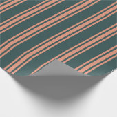 Dunkles Schiefergrau und dunkler Lachs farbiges Mu Geschenkpapier (Ecke)