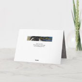 Dunkles Schneepferd - Grußkarte für Pferde Karte (Rückseite)