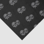 Dunkles, schwarz-gotisches Schädel-Party Seidenpapier (Ausschnitt)