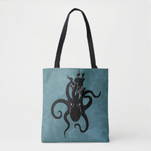 Dunkles Schwarz und Blau Kraken aus dem tiefen Oze Tasche