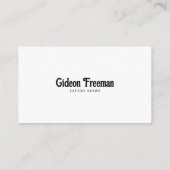 Dunkles Schwarz-Weiß-Schädelmesser Tattoo-Künstler Visitenkarte (Rückseite)