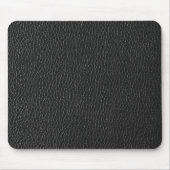 Dunkles schwarzes Leder-Textur-Design-Büro Mousepad (Vorne)
