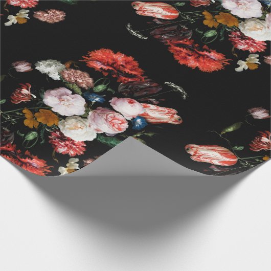 Dunkles schwermütiges geschenkpapier (Ecke)