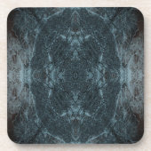 Dunkles Seidenbaummuster Untersetzer (Vorderseite)