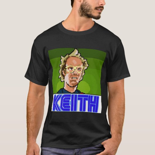 Dunkles Shirt-Pixel Keith T-Shirt (Vorderseite)