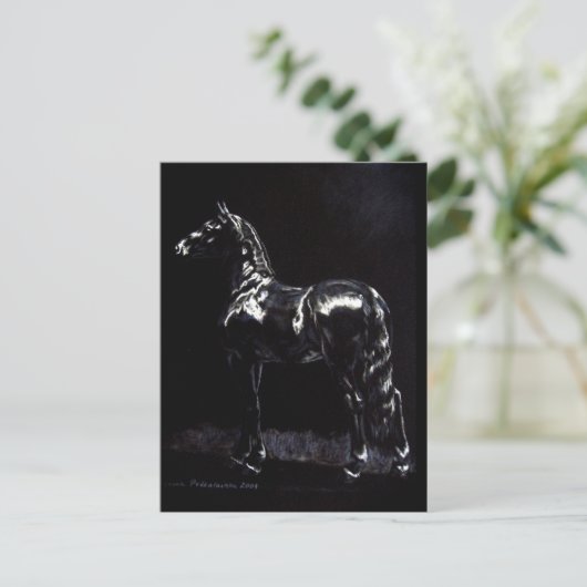 Dunkles Silber Postkarte (Stehend Vorderseite)