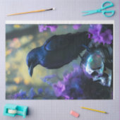 Dunkles Skull Raven Tissue Paper Seidenpapier (Basteln)