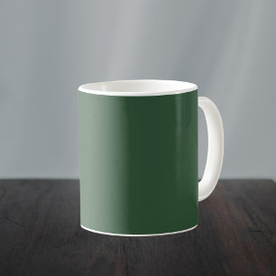 Dunkles Smaragdgrün einfarbig Kaffeetasse