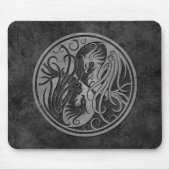 Dunkles SteinYin Yang Phoenix Mousepad (Vorne)