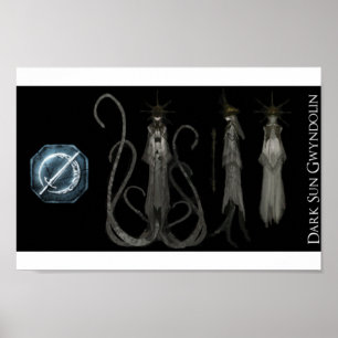 Dunkles Sun Gwyndolin-Poster Poster