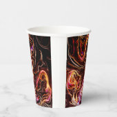 Dunkles Swirl-Design Pappbecher (Rechts)