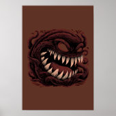 Dunkles Symbioten-Alien-Monster-Plakat Poster (Vorne)
