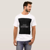 DUNKLES SYSTEM. T-SHIRT MIT TEXTDRUCK (Vorne ganz)