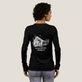 Dunkles T-Shirt für Männer oder Frauen Tri-Blend Shirt (Voller Rückseite)