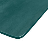 Dunkles Teal Einheitsfarbe Schneidebrett (Ecke)