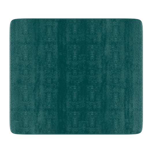 Dunkles Teal Einheitsfarbe Schneidebrett (Vorderseite)