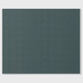 Dunkles Teal und dunkelgraue schiefe Streifen Geschenkpapier (Flach)