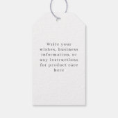 Dunkles Türkis-Ozean-Thema Geschenkanhänger (Rückseite)