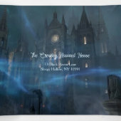 Dunkles und dreirädriges Halloween-Party Dreifach Gefaltete Einladung (Innenseite Mitte)