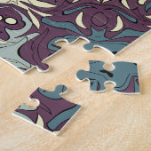 Dunkles und funky kaleidoskopisches Medallion-Must Puzzle (Seite)