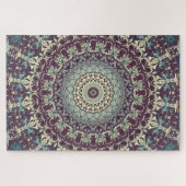 Dunkles und funky kaleidoskopisches Medallion-Must Puzzle (Horizontal)