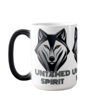 Dunkles und Minimalistisches Wolfsmuster mit Sleek