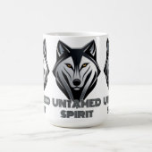 Dunkles und Minimalistisches Wolfsmuster mit Sleek Verwandlungstasse (Zentrum)