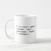 Dunkles und süßes Javascript Kaffeetasse (Links)