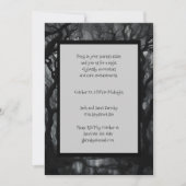 Dunkles und unheimliches Spuk WaldHalloween Einladung (Vorderseite)