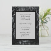 Dunkles und unheimliches Spuk WaldHalloween Einladung (Stehend Vorderseite)