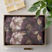 Dunkles Velvet-Blume Dekoupage Paper Seidenpapier (Geschenk)