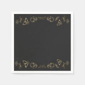 Dunkles Viktorianisches gotisches Halloween-Party Serviette (Vorderseite)