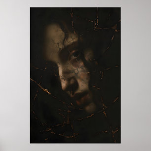Dunkles viktorianisches Porträt im gotischen Stil, Poster