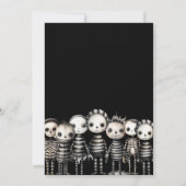 Dunkles Vintag Ghotic Voodoo Halloween-Party Einladung (Rückseite)