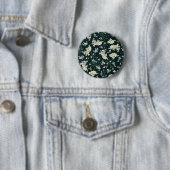 Dunkles vintage-Blumen-Wallpaper-Muster Button (Beispiel)