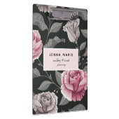 Dunkles Vintages Blumengeschäft Klemmbrett (Rechts)