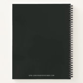 Dunkles Vintages Blumengeschäft Notizblock (Rückseite)