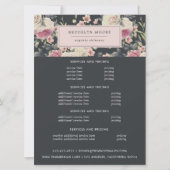 Dunkles Vintages Blumenlogo | Flyer der Preise (Vorderseite)