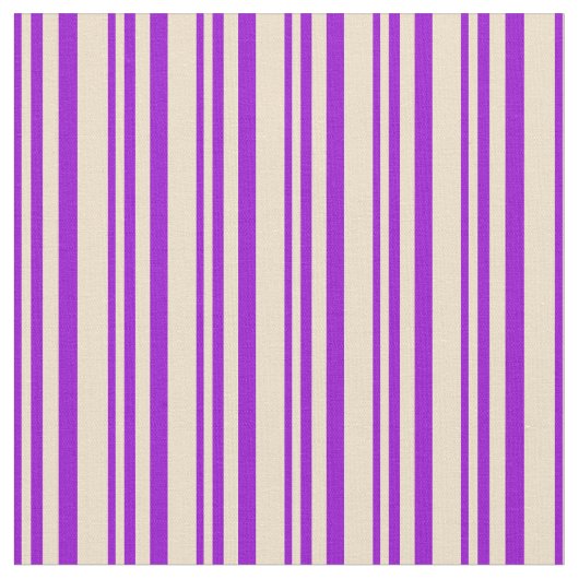 Dunkles Violet und Tan Streifen/Linien Muster Stoff (Nahaufnahme)