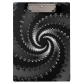 Dunkles Vortex-Fraktal Klemmbrett (Vorderseite)