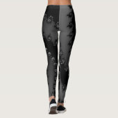 Dunkles Vortex-Fraktal Leggings (Rückseite)