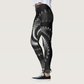 Dunkles Vortex-Fraktal Leggings (Links)