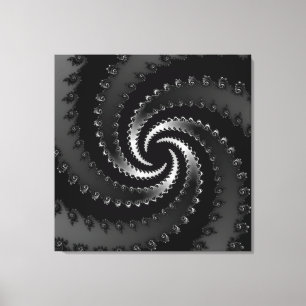 Dunkles Vortex-Fraktal Leinwanddruck